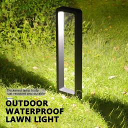 Led jardim gramado lâmpada ao ar livre à prova dip65 água ip65 7w AC85-265V novo estilo pilar de alumínio caminho do jardim quadrado paisagem luzes do gramado - Image 1