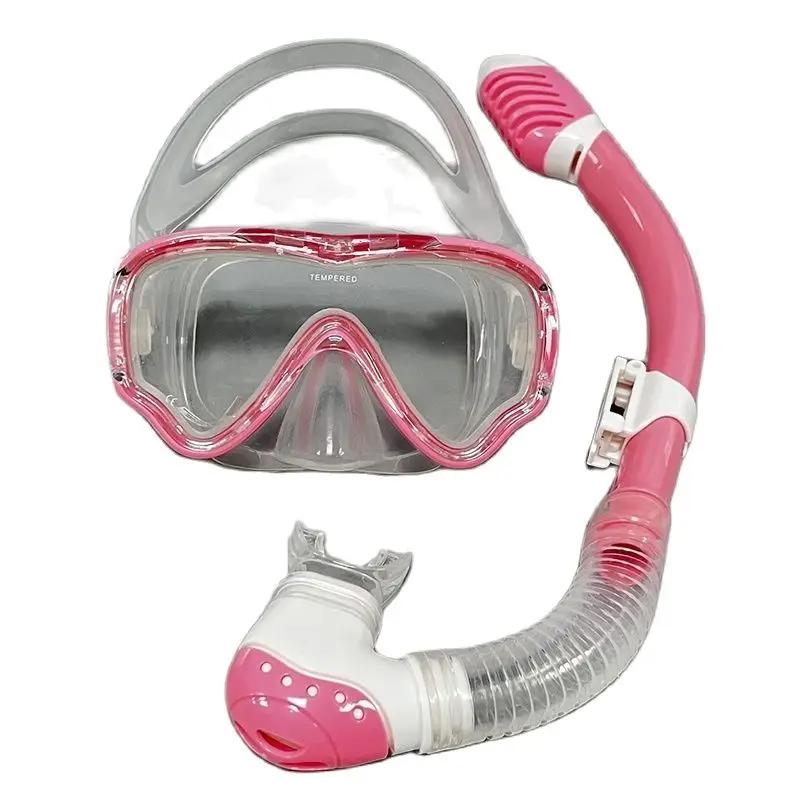 Novo profissional snorkel máscara de mergulho e snorkels óculos de mergulho tubo de natação conjunto snorkel criança unisex - Image 1