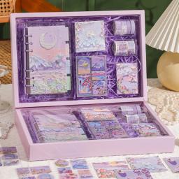 Pintura A Óleo Estilo Scrapbooking Set, Scrapbooking Suprimentos, Caixa De Presente Adesivo, Caderno Decoração Papel - Image 1