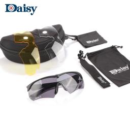 Óculos de segurança tático com lente intercambiável, Outdoor Proteção UV Goggles, Caça, Airsoft, Tiro, Caminhadas, 3 Lens - Image 6