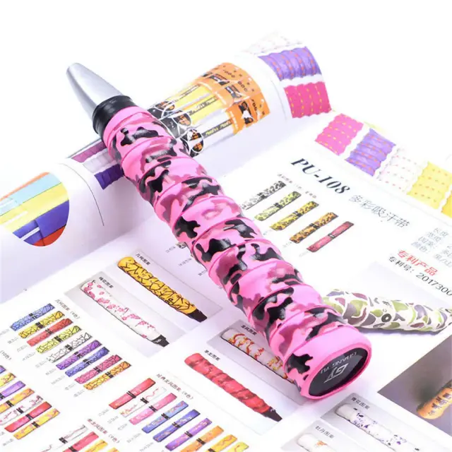 Fita Antiderrapante para Racket - Grip para Tênis e Badminton com Camuflagem e Proteção contra Suor - 1 Unidade