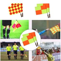 Futebol árbitro bandeira e saco de armazenamento, Bandeira de linha, Competição Match Equipment, Competição, Campo, Profissional - Image 4