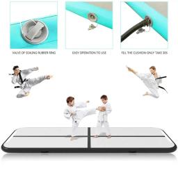 2 metros de ginástica inflável pista de ar caindo para crianças trampolim de piso de pista de ar para uso doméstico/treinamento/cheerleading - Image 4