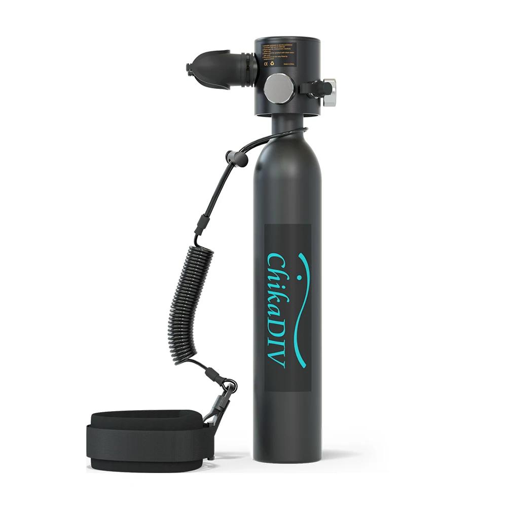 Chikdiv-Portátil Mergulho Mini Tanque de Oxigênio, Reutilizável Cilindro Mergulho, Equipamentos pressão constante, 0.5L 3000PSI - Image 1