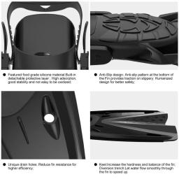 Nadadeiras De Mergulho Profissional Pé Mergulho, nadadeiras Adultas Ajustáveis De Conforto De Natação, equipamentos De Esportes Aquáticos - Image 5
