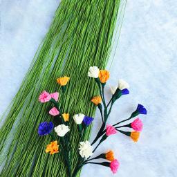 50 pçs/lote 26 #   Arranjimentos de flores de fio de haste floral de 0,45 mm e fio floral verde artesanal DIY para arranjo de flores de florista 14 polegadas - Image 6