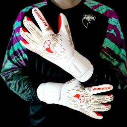 Luvas de látex para adultos e crianças, proteção antiderrapante, pulseira de futebol, luva de goleiro de treinamento de futebol, aderência forte, fósforo - Image 2