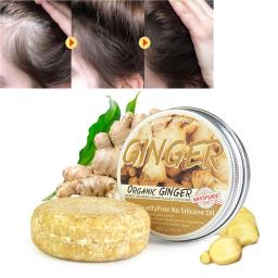 Ginger Shampoo para o crescimento do cabelo, Anti Hair Loss, Sabonete Branco, Escurecimento Shampoo, 100% Planta Pura, Orgânico Natural, Crescimento do cabelo - Image 1