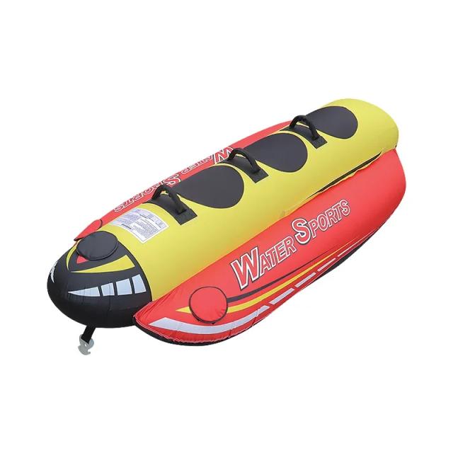 Tubo Inflável de Banana para Adultos - Reboque para 3 Pessoas, Ideal para Esportes Aquáticos