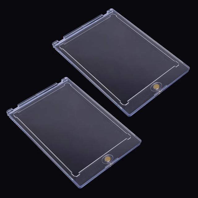 Protetor de Cartões Magnéticos para Beisebol e Yu-Gi-Oh - 2 Peças, 35PT, Display Case Premium