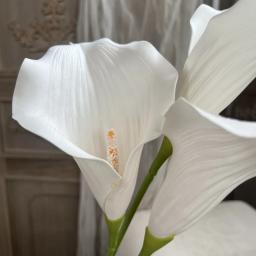 EV Mão Sentir Artificial Calla Lily Flor, Arranjo Floral Materiais, Festa de Casamento, Decoração De Mesa Em Casa, Prop De Fotografia De Natal - Image 6