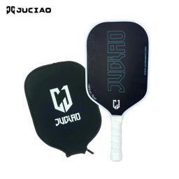 Juciao pickleball paddle superfície de fibra carbono 16mm pickleball paddle leve favo mel núcleo paddle almofada conforto aperto - Image 1