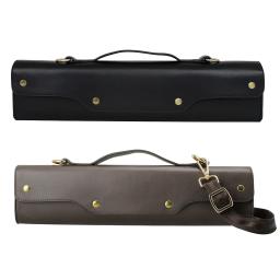 Estojo portátil para armazenamento de flauta, bolsa de ombro, acessórios para instrumentos de sopro, marrom e preto, 16 ou 17 furos - Image 1
