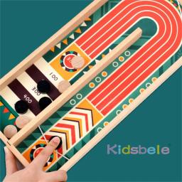 Jogo De Tabuleiro De Madeira Para Adultos, Disc Battle Table, Vencedor, Curling, Ideal Para Entretenimento Familiar, Brinquedos Interativos De Xadrez - Image 4