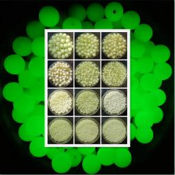 Luminous Rodada Contas de Acrílico para Fazer Jóias, Brilho Fluorescente Beads, Pulseira, Colar frisado, DIY Acessórios, 3-25mm - Image 2