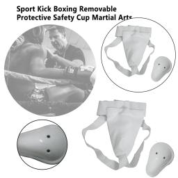 Removível Profissional Jockstrap Confortável, Suporte Groin Guard, Crotch Kick, Boxe, Artes Marciais, Copa de Segurança Protetora, Portátil - Image 3