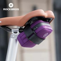 Rockbros mini saco de sela da bicicleta leve pequeno 0.35l saco portátil multi função sacos mão ciclismo saco acessórios da bicicleta - Image 1