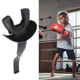 Protetor bucal com alça para futebol, protetor bucal para esportes, aparelho de dupla camada, protetor bucal respirável para esportes - Image 4