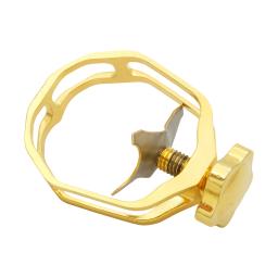 Alto saxofone bocal braçadeira Kit, ABS Metal bocal, Bare cobre oco clip, tampa protetora, acessórios de instrumento de sopro - Image 5