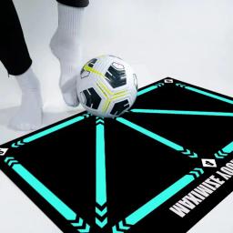 Tapete de treinamento de futebol durável antiderrapante dobrável crianças adultos drible esteira de treinamento de futebol equipamento ao ar livre indoor - Image 2