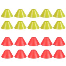 10 Pcs Marca Campo Cone Marcador Acessórios Treinamento Cones Futebol com Suporte - Image 1