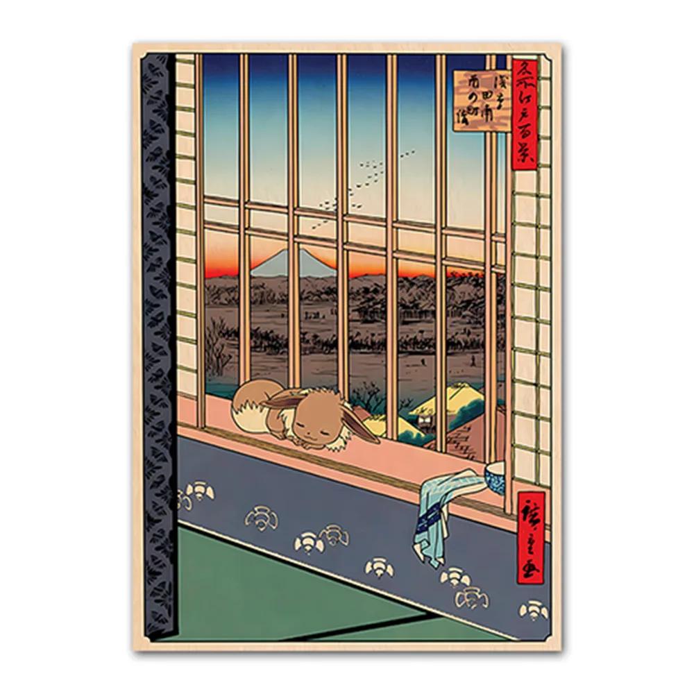 Pokémon Canvas Painting for Home Decor, Cartaz e impressão, Cartaz, Wall Art, Quadro, Bulbasaur, Charmander, Squirtle, Anime, Presentes para crianças - Image 1