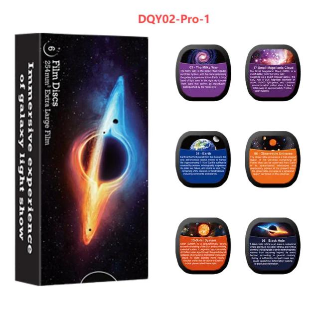 Projetor Estelar Disco Planetário 4K HD Galaxy - Kit 6 Discos