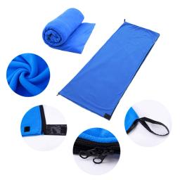 Saco de dormir portátil com forro de lã, Cama leve para acampamento ao ar livre, Mochila para caminhadas, Saco de dormir ultraleve, 180cm - Image 3