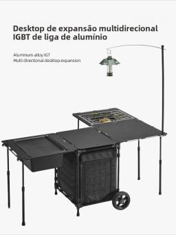 Mesa Tática Helinox de Expansão Infinita em Liga de Alumínio Pknk, Mesa de Piquenique Dobrável Leve para Cam ao Ar Livre Igt - Image 4