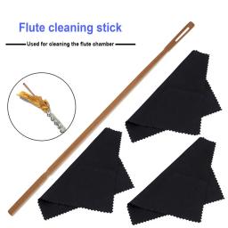 36cm flauta kit vara de limpeza de madeira bordo flauta ponta ponta de prova de limpeza swabs vara woodwind instrumentos musicais acessórios - Image 1