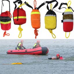 Novo 16/21/31m reflexivo água flutuante linha de vida resgate jogar corda saco esportes aquáticos caiaque barco rafting acessório - Image 1