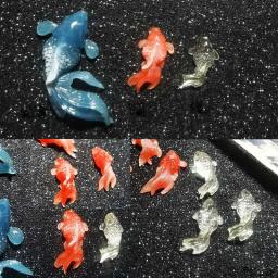 Ornamentos de peixinho dourado colar espelho moldes de silicone adequados para resina epóxi diy artesanato brincos pingente de - Image 4