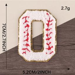 Chenille Letters Patches com lantejoulas, toalha bordada, ferro em alfabeto de feltro, apliques adesivos para roupas, DIY - Image 5