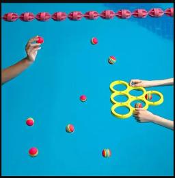 Brinquedo de jogo de piscina flutuante para esportes aquáticos Fun Splash - material EVA durável, bola de cor aleatória, perfeito para diversão no verão - Image 3