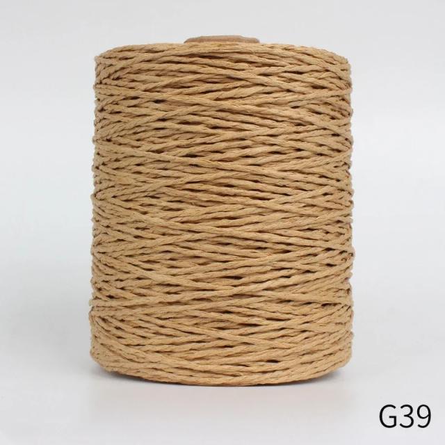 Fio de Palha de Ráfia Natural para Tricô e Crochê - Ideal para DIY, Chapéus de Sol e Material para Saco de Praia - 280-300m por Rolo