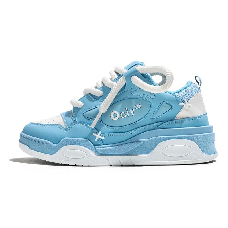 Sapatos de skate baixos para homens, tênis esportivos casuais, sapatos de plataforma, cesta de moda designer - Image 1