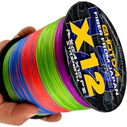 Ghotda 12 fios trançado linhas de pesca trança de pesca multifilament pe linha para a pesca do mar 25-120lbs 1000m 500m 300m 100m - Image 3
