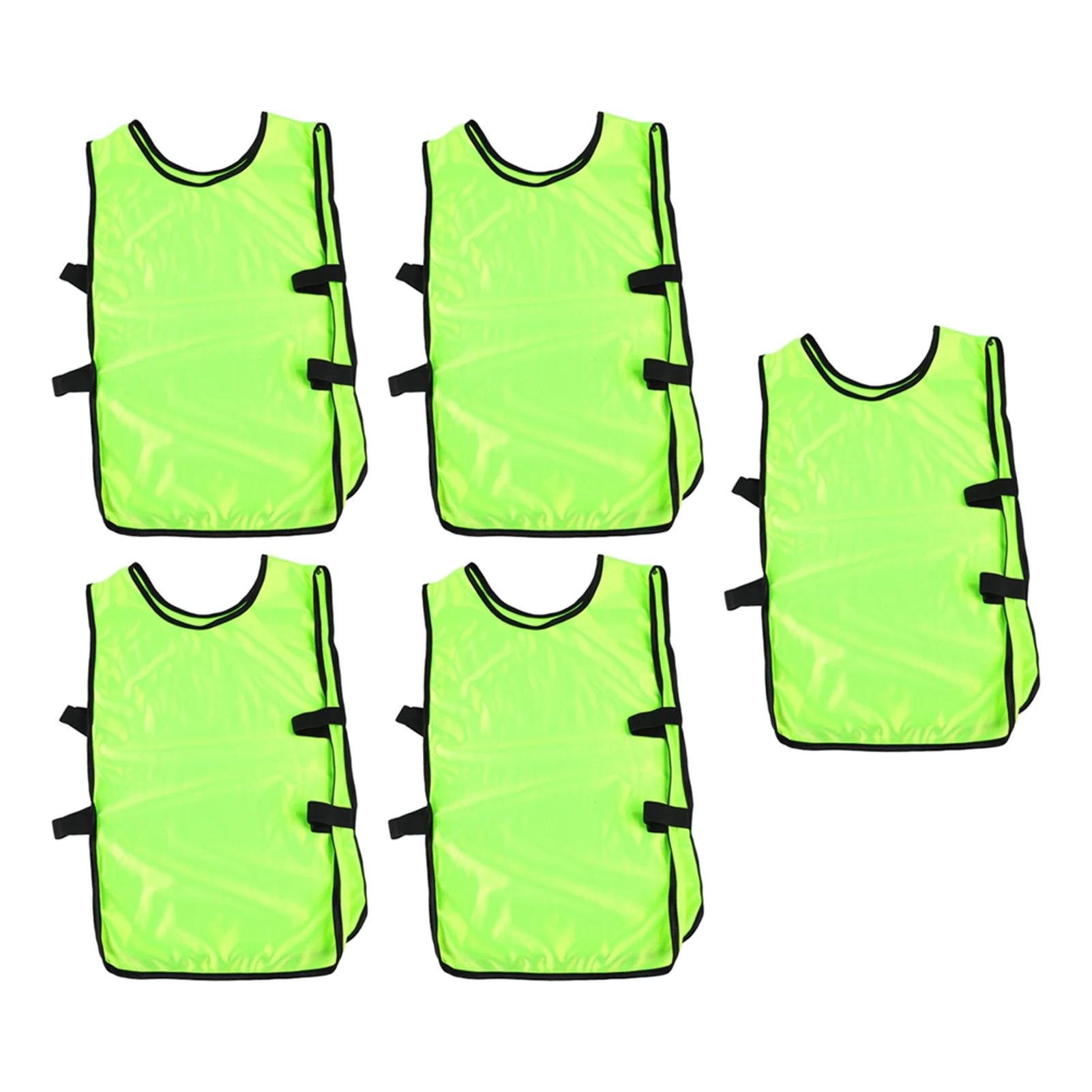 Vest treinamento para crianças, colete de treinamento maratona, futebol, futebol, basquete, grupo contra, scrimmage, 5pcs - Image 1