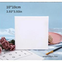 Mini Canvas Art Boards, 10x10cm, Telas de arte, Pintura a óleo acrílica e Decoração, Mini Moldura pintura a óleo - Image 3