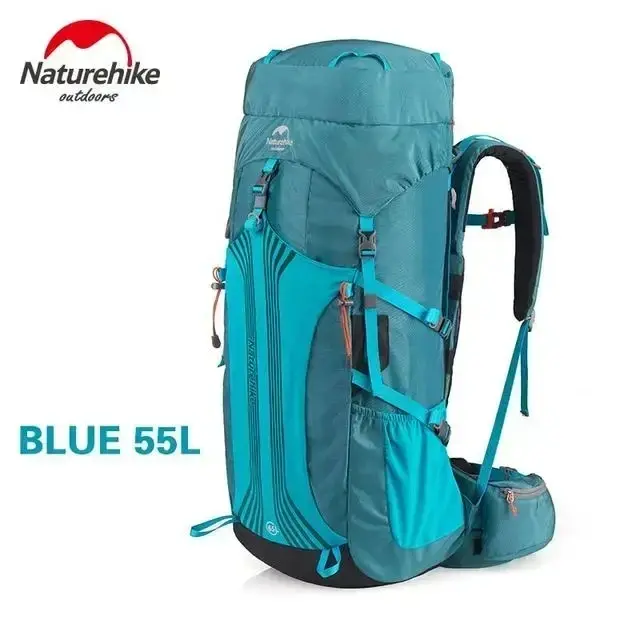 Mochila Professional Naturehike para Escalada com Sistema de Suspensão - Ideal para Caminhadas, Trekking e Camping, 55L e 65L