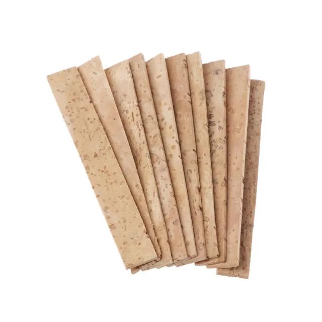 Conjunto de 10 Folhas de Rolha de Cortiça para Substituição e Reparo de Clarinete