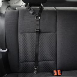 Produtos para animais de estimação universal prático gato cão segurança ajustável cinto de segurança do carro arnês trela filhote de cachorro assento-cinto de viagem clipe cinta leva - Image 4