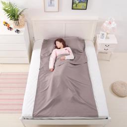 Saco de dormir leve portátil, saco multipessoa, acampamento exterior, folha do curso do hotel, forro, 115cm x 210cm - Image 3