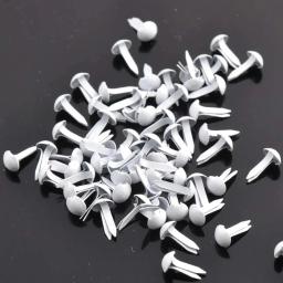 200x mini tranças prendedores de papel metal artesanal branco decorativo para scrapbook artes artesanato cartão que faz projetos diy acessórios - Image 6