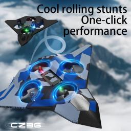 Aeronave elétrica de controle remoto de 2,4 GHz Espuma EPP RC Aeronave de combate Altura 360 Flip Presentes de feriado para crianças - Image 6