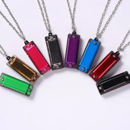 Harmonica portátil para crianças, Mini, instrumentos musicais, 4 furos, 8 tons, cor aleatória, presentes, 1pc - Image 1