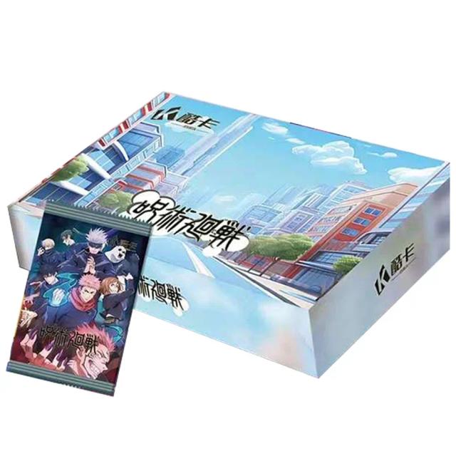 Coleção de Cartões Jujutsu Kaisen Flash Gold - Arte Colorida em Acrílico com Gojo Satoru e Fushiguro Megumi, Presente Perfeito para Fãs
