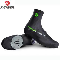 X-TIGER Copriscarpe da ciclismo MTB professionale Quick Dry 100% Lycra Uomo Sport Sneaker Bici da corsa Copriscarpe da ciclismo Copriscarpe - Image 1
