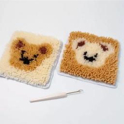 Bordado DIY Crochet Suportes Conjuntos, Kits De Decoração, Louça, 2 Conjuntos - Image 6