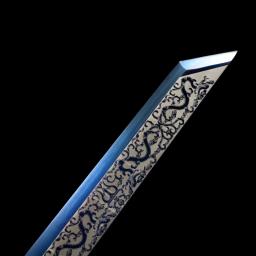 Handmade Chinês Kongfu Espadas, T10, Lâmina De Aço, Real Full Tang, Treinamento Pronto, Punho De Metal, Black Dragon, Catana, 106 centímetros - Image 4